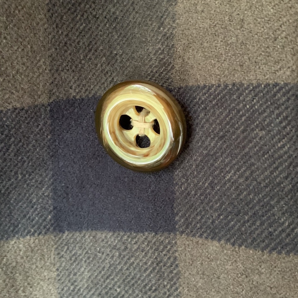 Fossil plaid double breasted coat - Picture 3 of 13